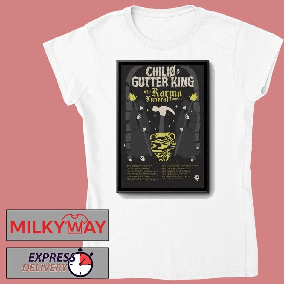 Chilio Band With Gutter King Tour The Karma Funeral 2026 Poster shirt