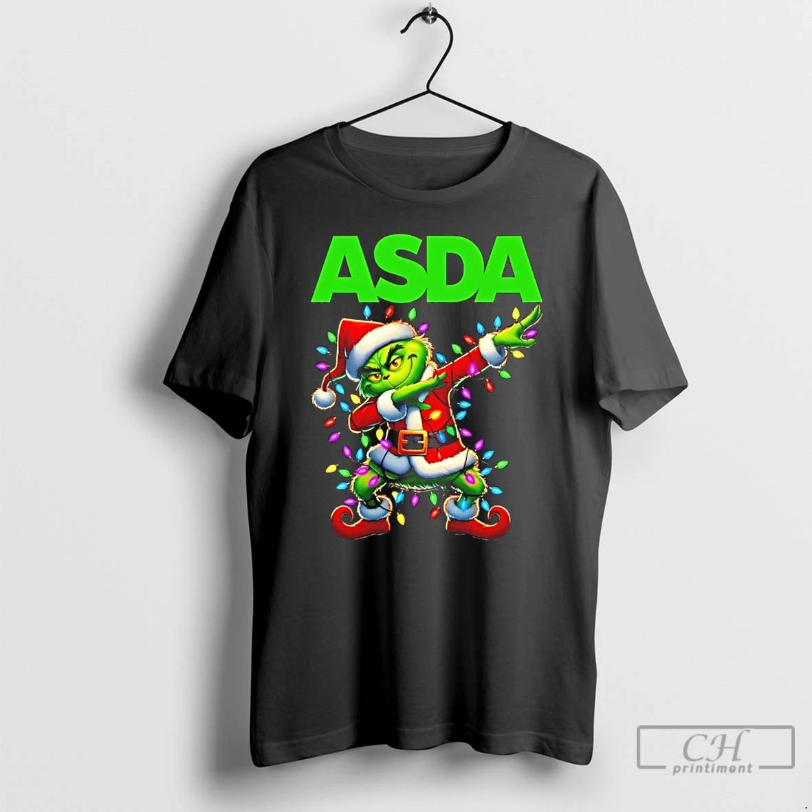 Classic Asda X Grinch Dabbing Christmas 2025 T Shirts