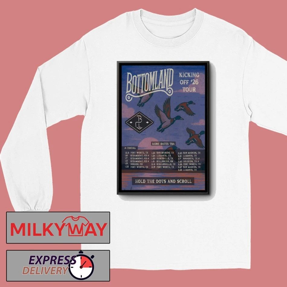 Bottomland 2026 Kicking Off Tour Poster shirt