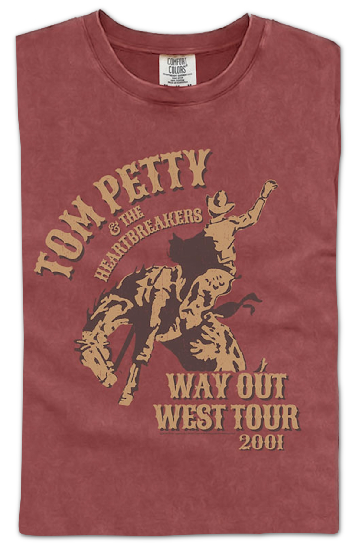 Way Out West Tour 2001 Tom Petty Comfort Colors Brand T-Shirt Hoodie, Sweatshirt | CiraTrend.com (Image 2)