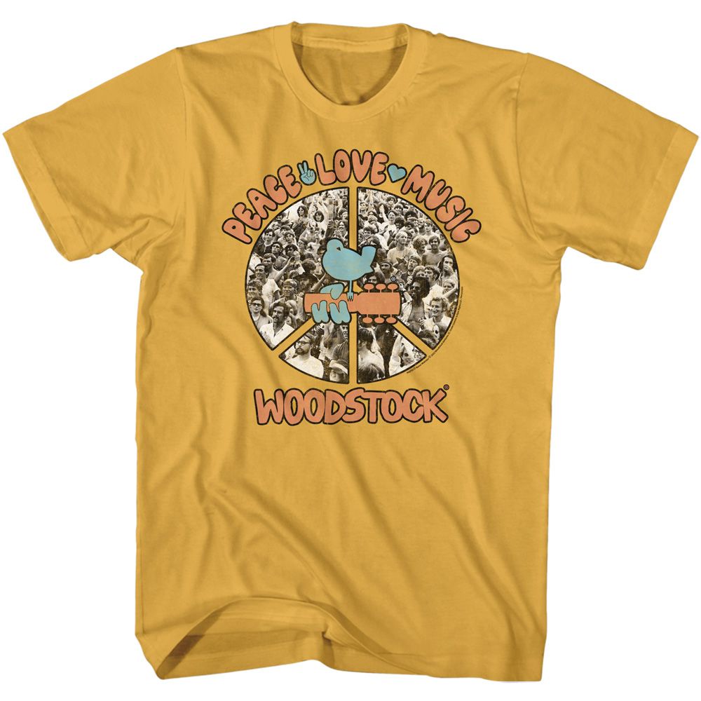 Woodstock - Peace Love Music Boyfriend Tee Hoodie, Sweatshirt | CiraTrend.com