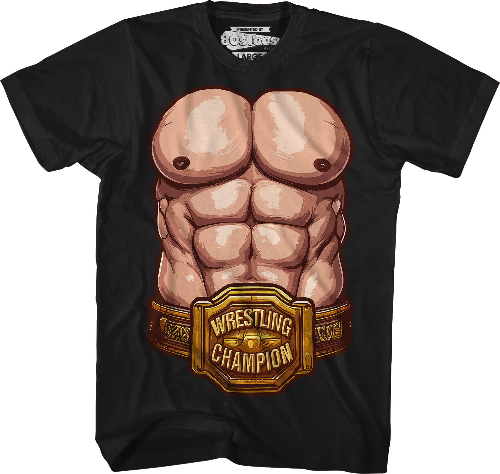 Wrestling Champion Abs T-Shirt Hoodie, Sweatshirt | CiraTrend.com (Image 1)