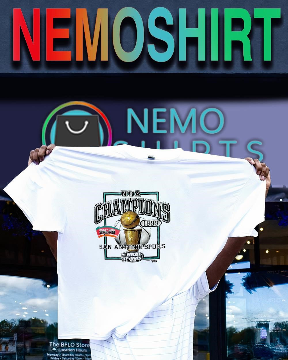 NBA Finals Champions 1999 San Antonio Spurs shirt